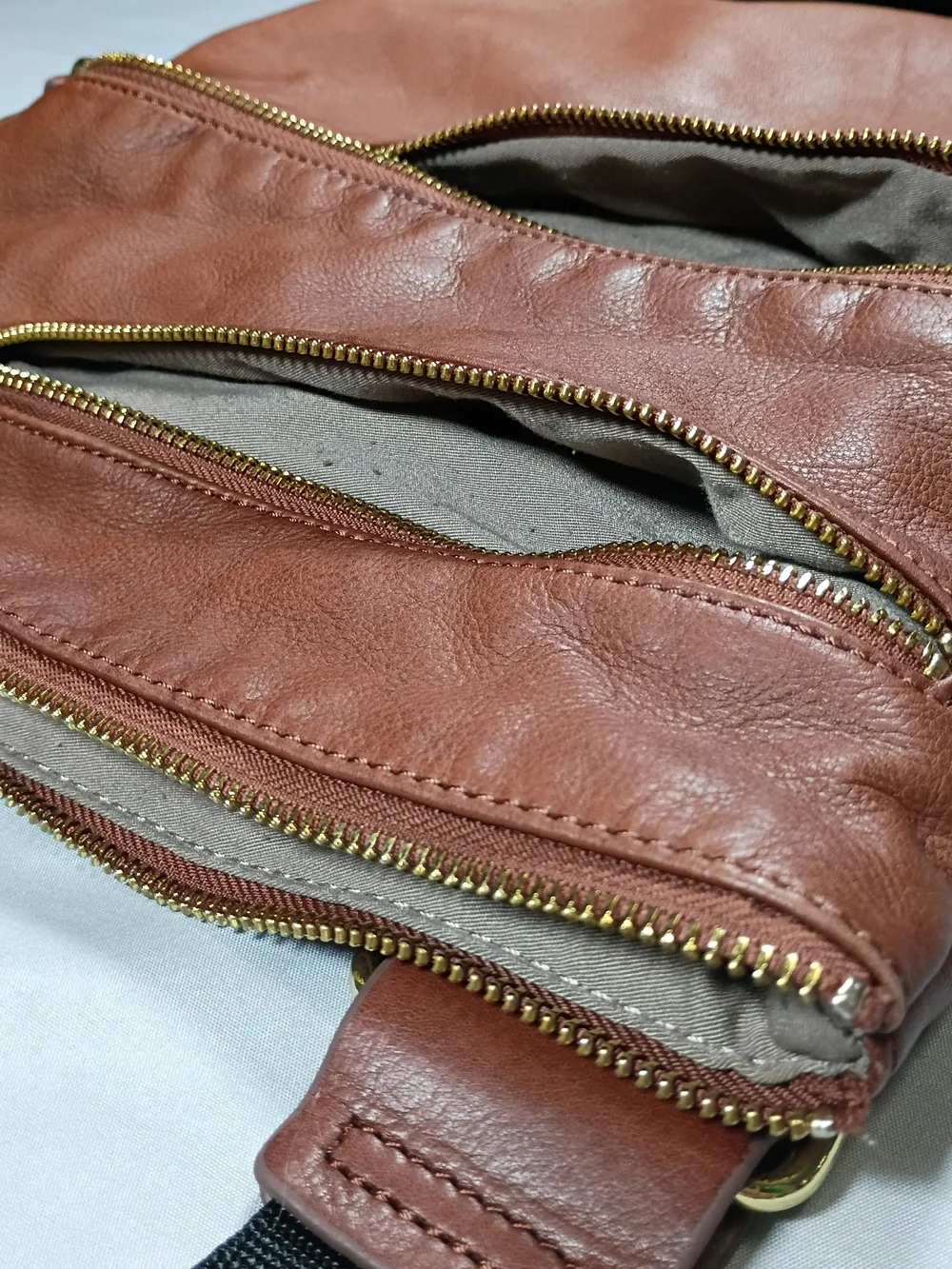 Margot Leather Crossbody Bag - Brown